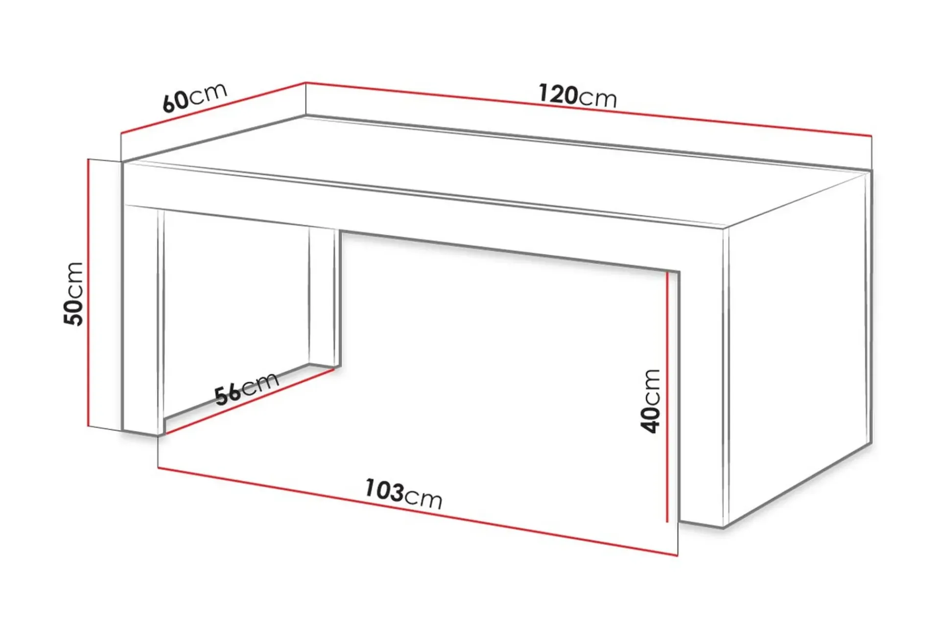 Milias Sofabord 120 cm