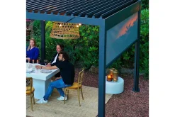 Paviljonger-Mirador Alasvedettävä paviljongin seinä 3m Grå Grey