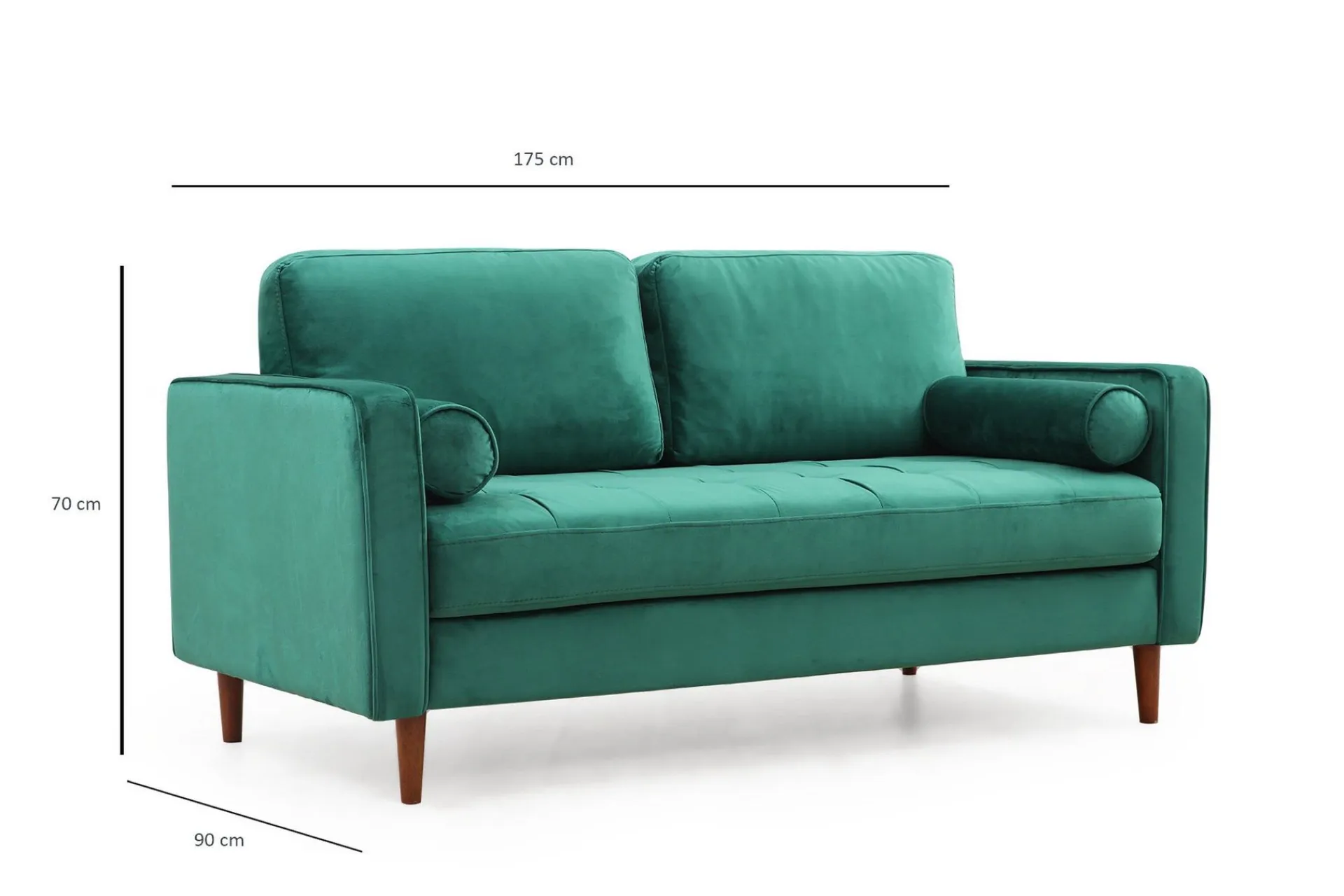 2 Seter Sofa-Mirrilnesh Sofa 2-seters Grønn