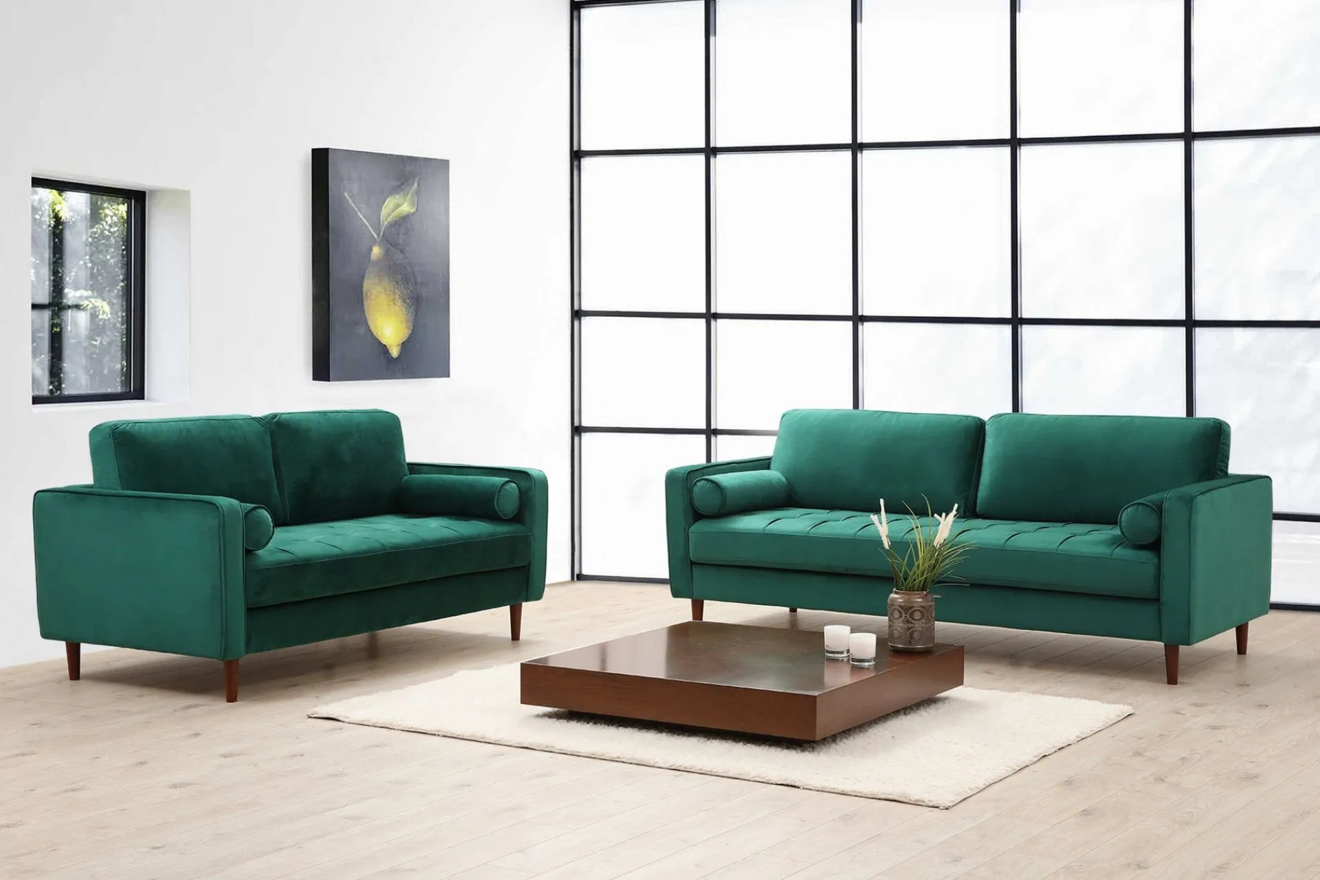 2 Seter Sofa-Mirrilnesh Sofa 2-seters Grønn