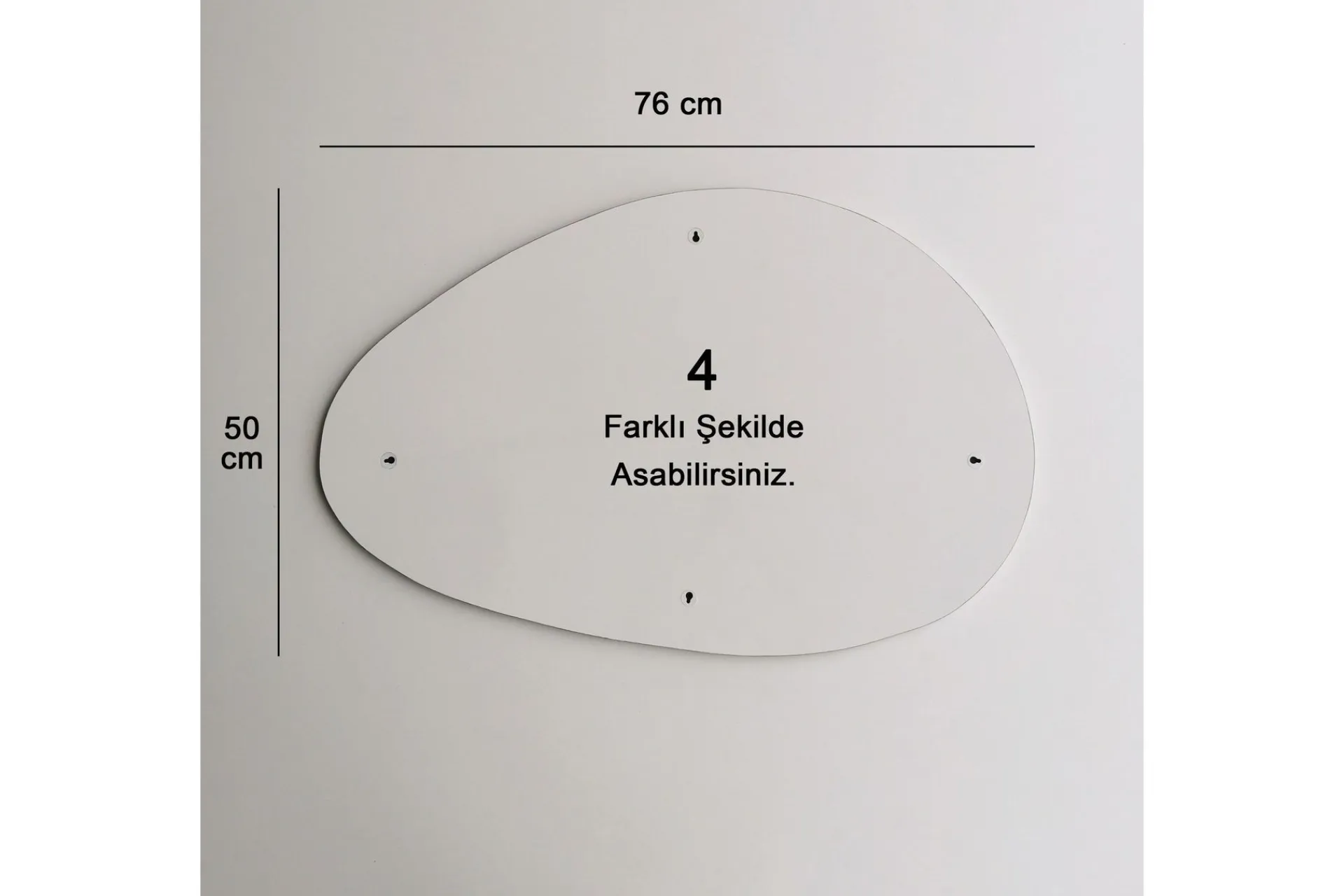 Veggspeil|Gangspeil-Mirror Svart