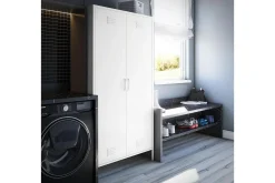Dorel Home Oppbevaringsskap|Skap-Mission District Highboard Hvit