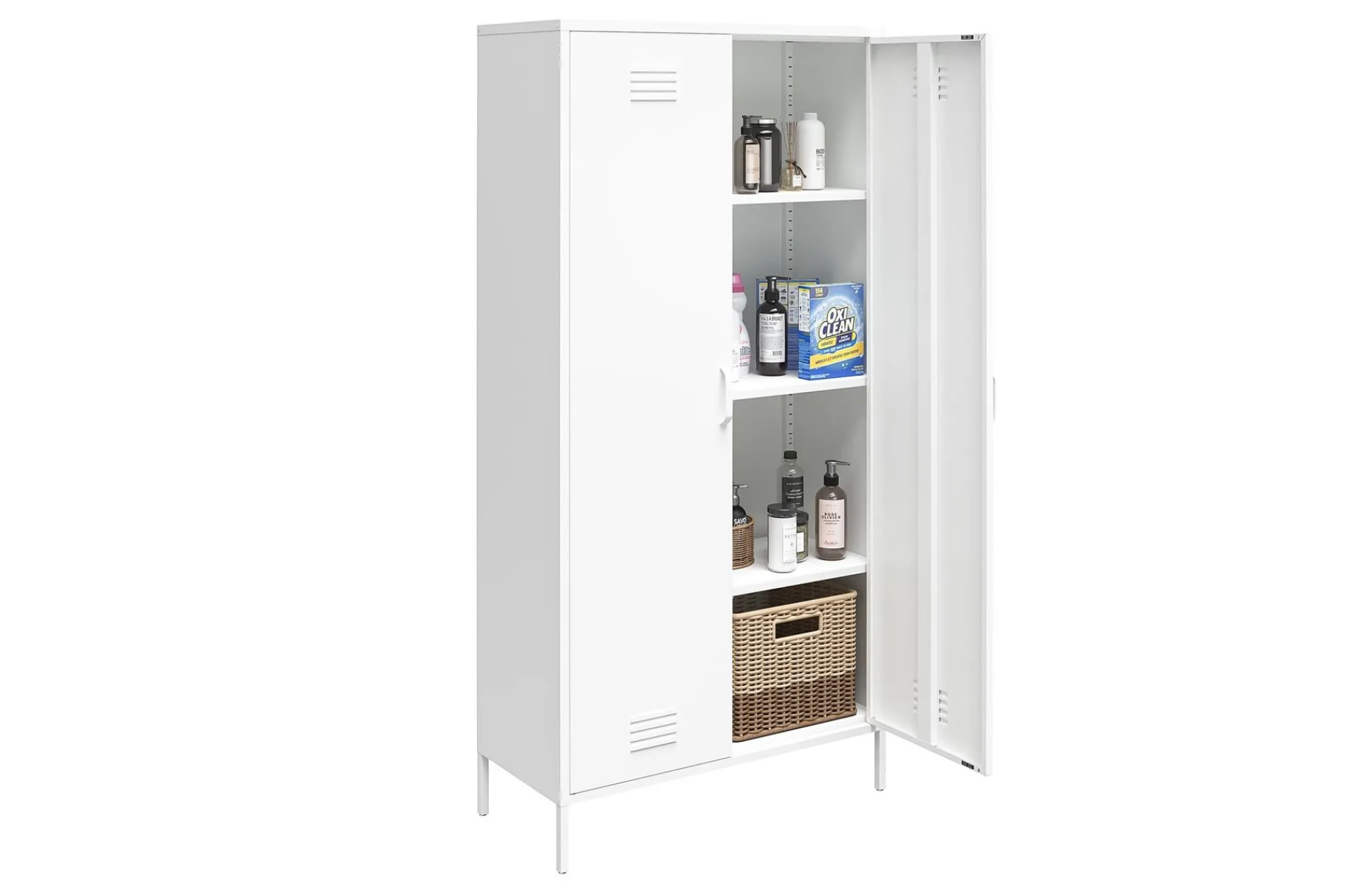 Dorel Home Oppbevaringsskap|Skap-Mission District Highboard Hvit