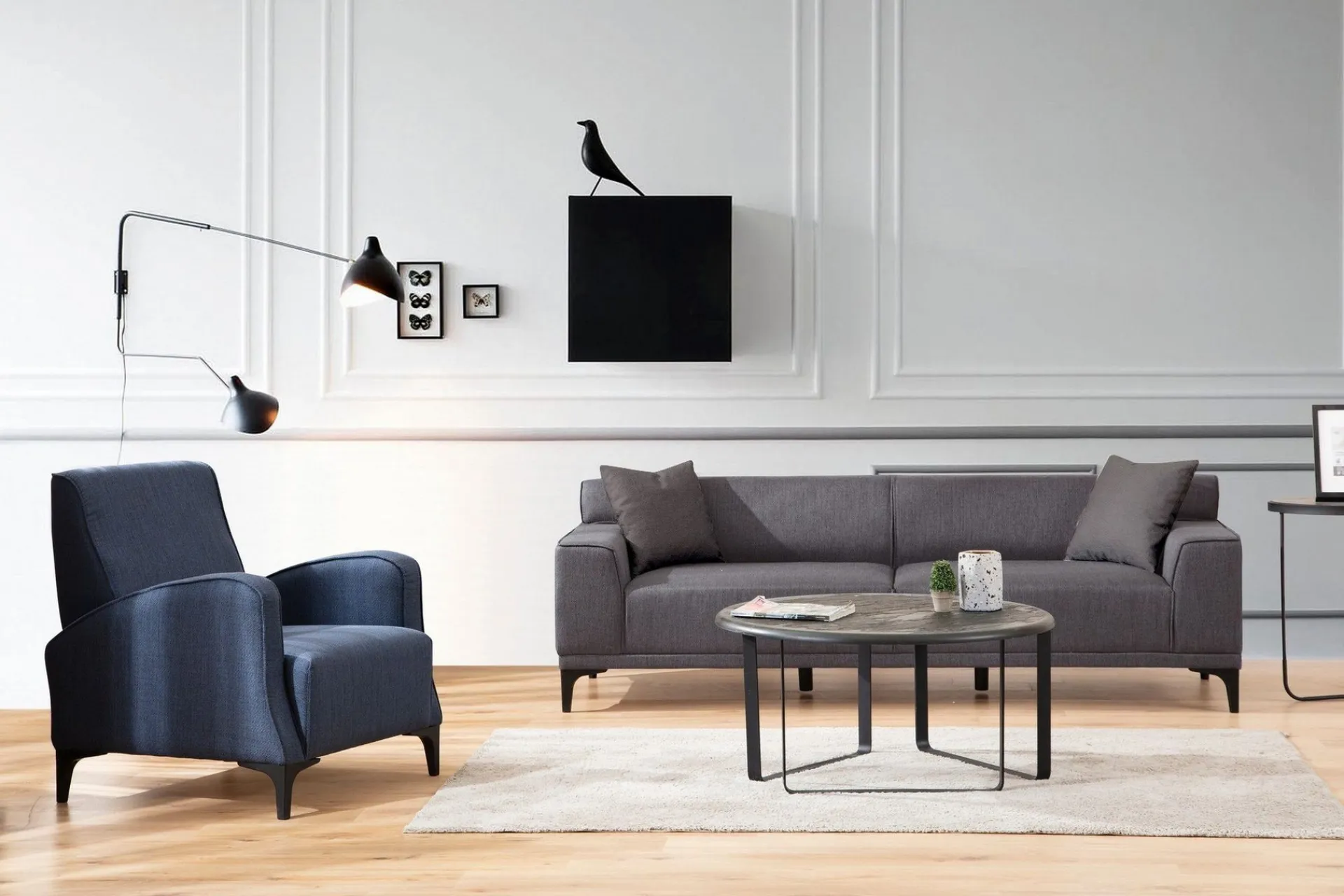 2 Seter Sofa-Mississauga Sofa 2-seter Antracit