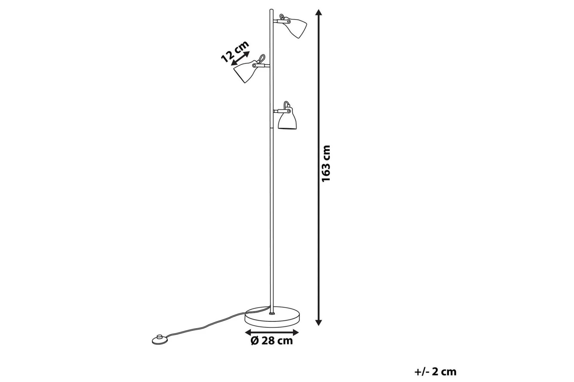 Stuelampe|Soveromslampe-Mistago Gulvlampe 163 cm Grey