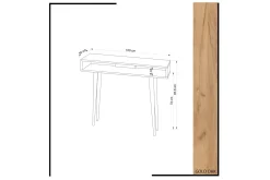 Gangbord|Avlastningsbord-Mod Design Avlastningsbord Brun,Hvit