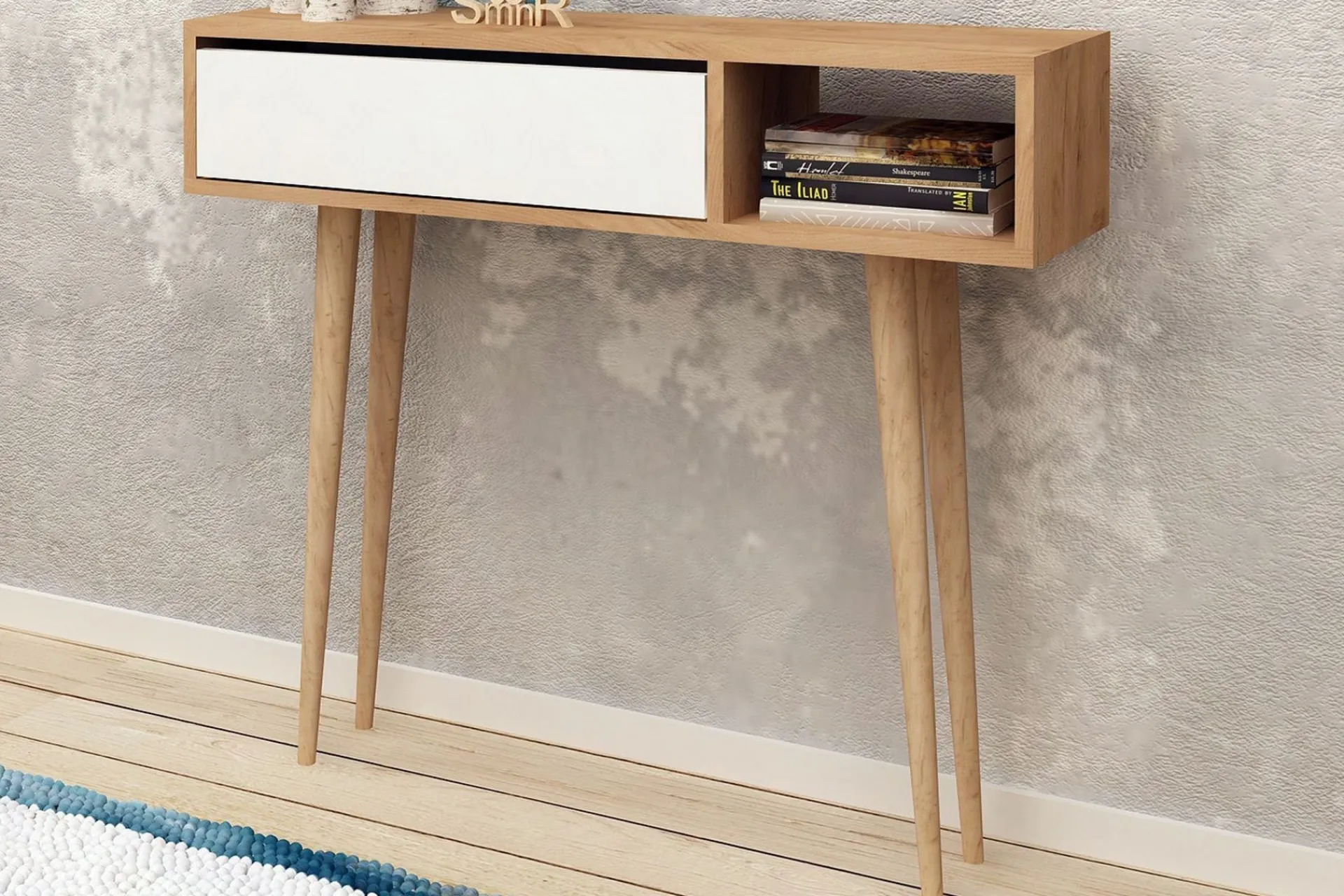 Gangbord|Avlastningsbord-Mod Design Avlastningsbord Brun,Hvit