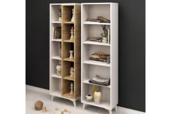 Bokhylle-Mod Design Bokhylle Brun,Hvit