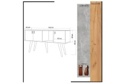 Sideboard & Skjenker-Mod Design Skjenk Brun,Hvit