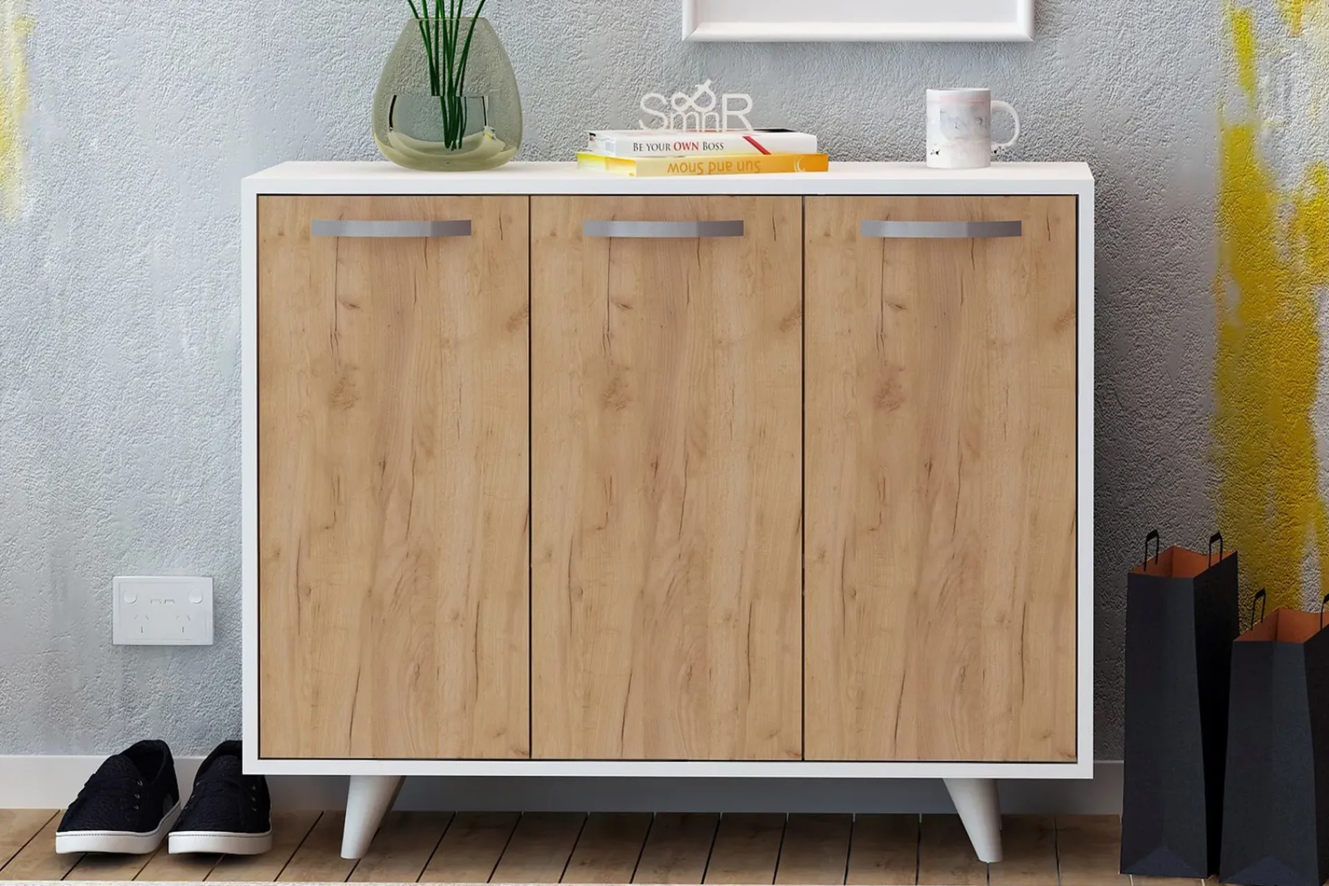 Oppbevaringsskap|Skap-Mod Design Skjenk Brun,Hvit