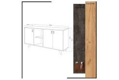 Mod Design Skjenk Lærbeslag