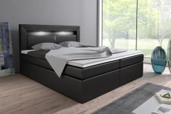 Cloud47 Modena Sengepakke 160x200 med Oppbevaring+LED Sengegavl
