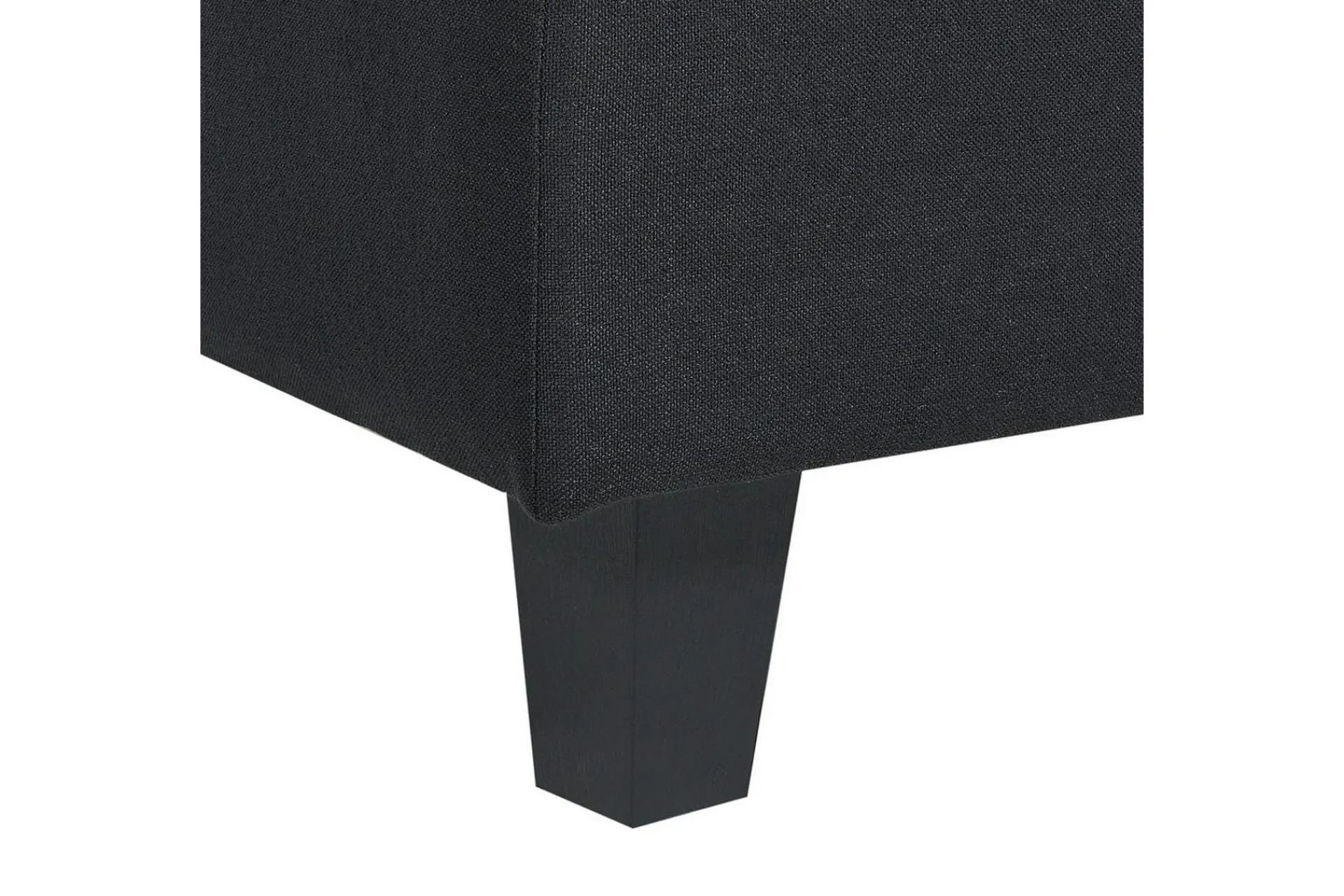 U-Sofa-Modulsoffa Beliani Unstad Beige/ Black Svart
