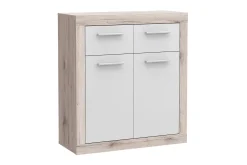 Sideboard & Skjenker-Mohaned Skjenk 34x83 cm Brun,Hvit