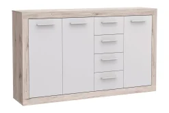 Sideboard & Skjenker-Mohaned Skjenk 34x153 cm Brun,Hvit