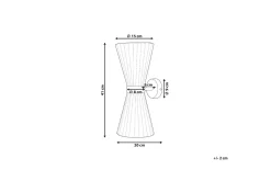 Nattbordslampe-Moletang Vegglampe 2 stk E14 Hvit