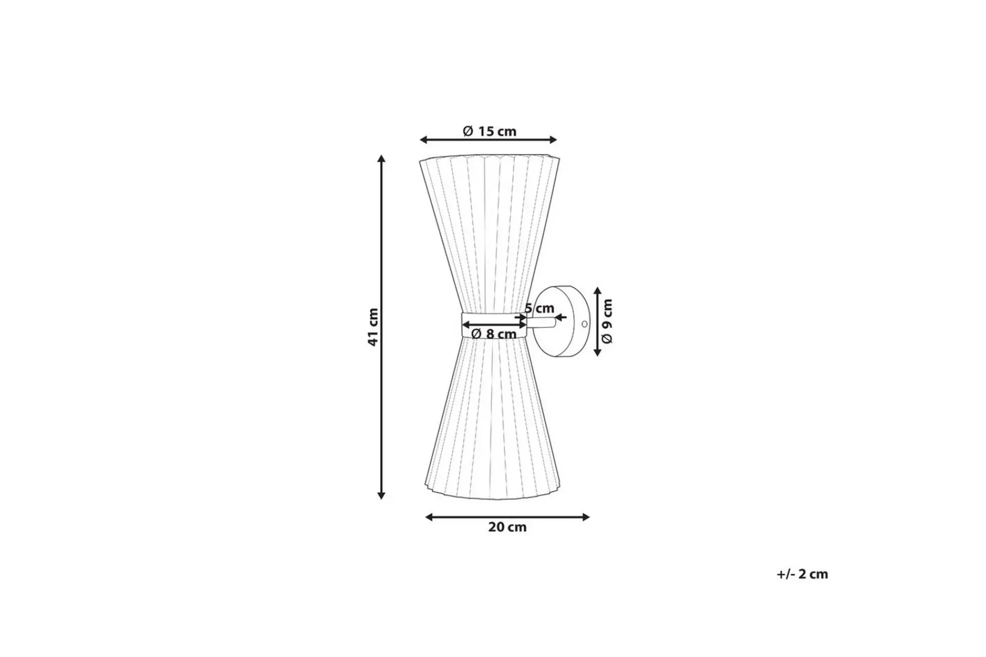 Nattbordslampe-Moletang Vegglampe 2 stk E14 Hvit