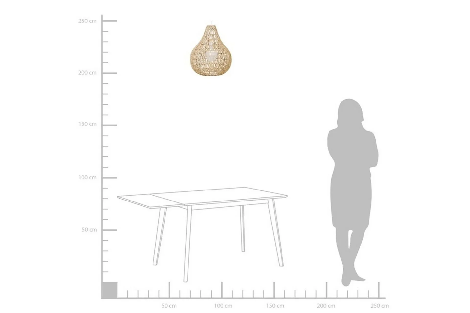 Molopo Taklampe 40 cm
