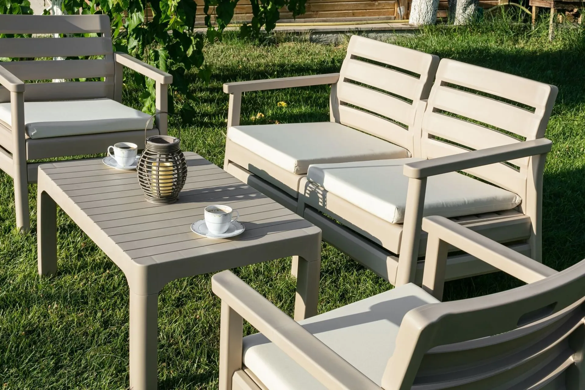 Veranda & Terrasse|Loungesett-Momira Loungegruppe utendørs Desert Beige