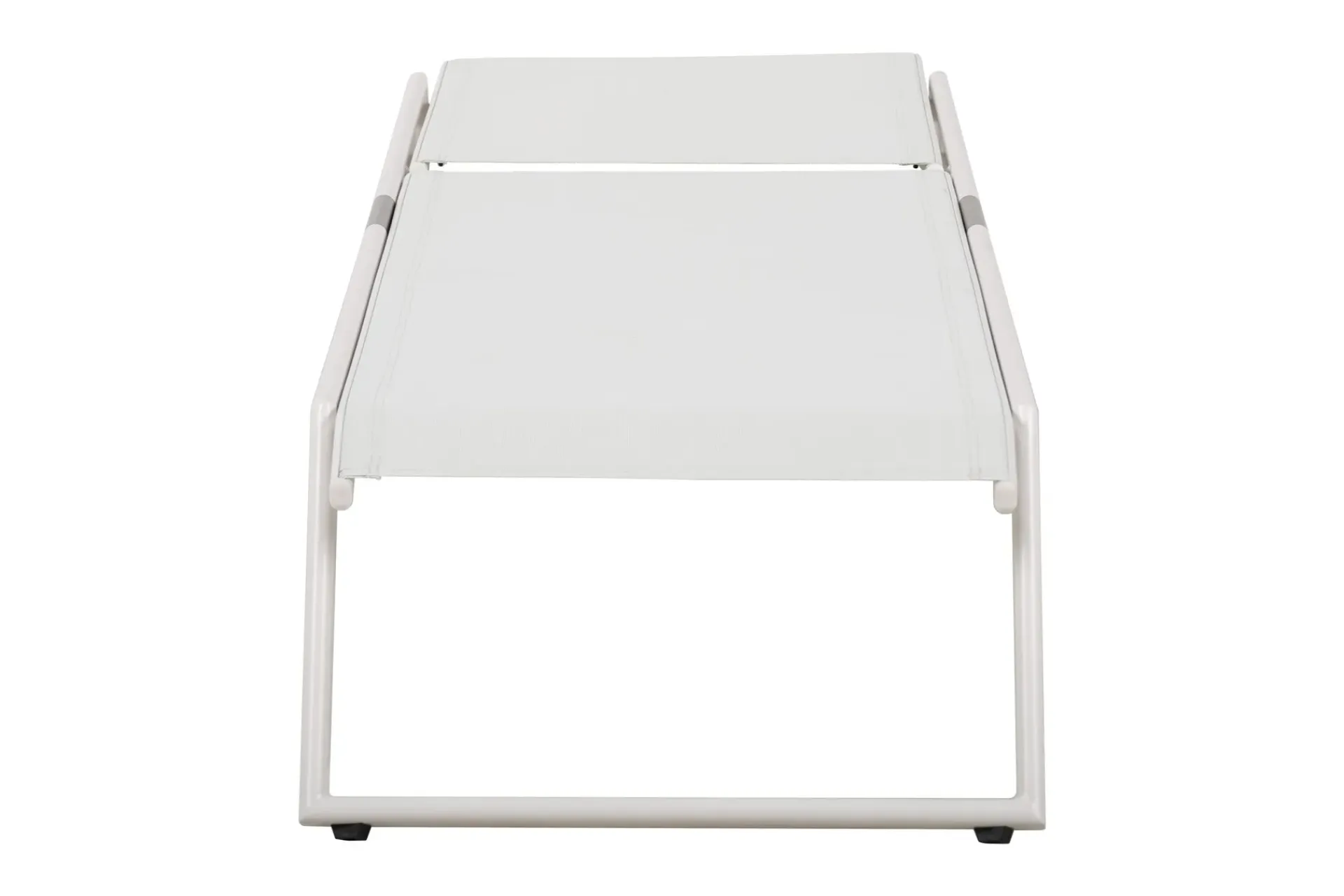 Comfort Garden Solseng-Monaco solseng med justerbar rygg i aluminium, tekstil Hvit