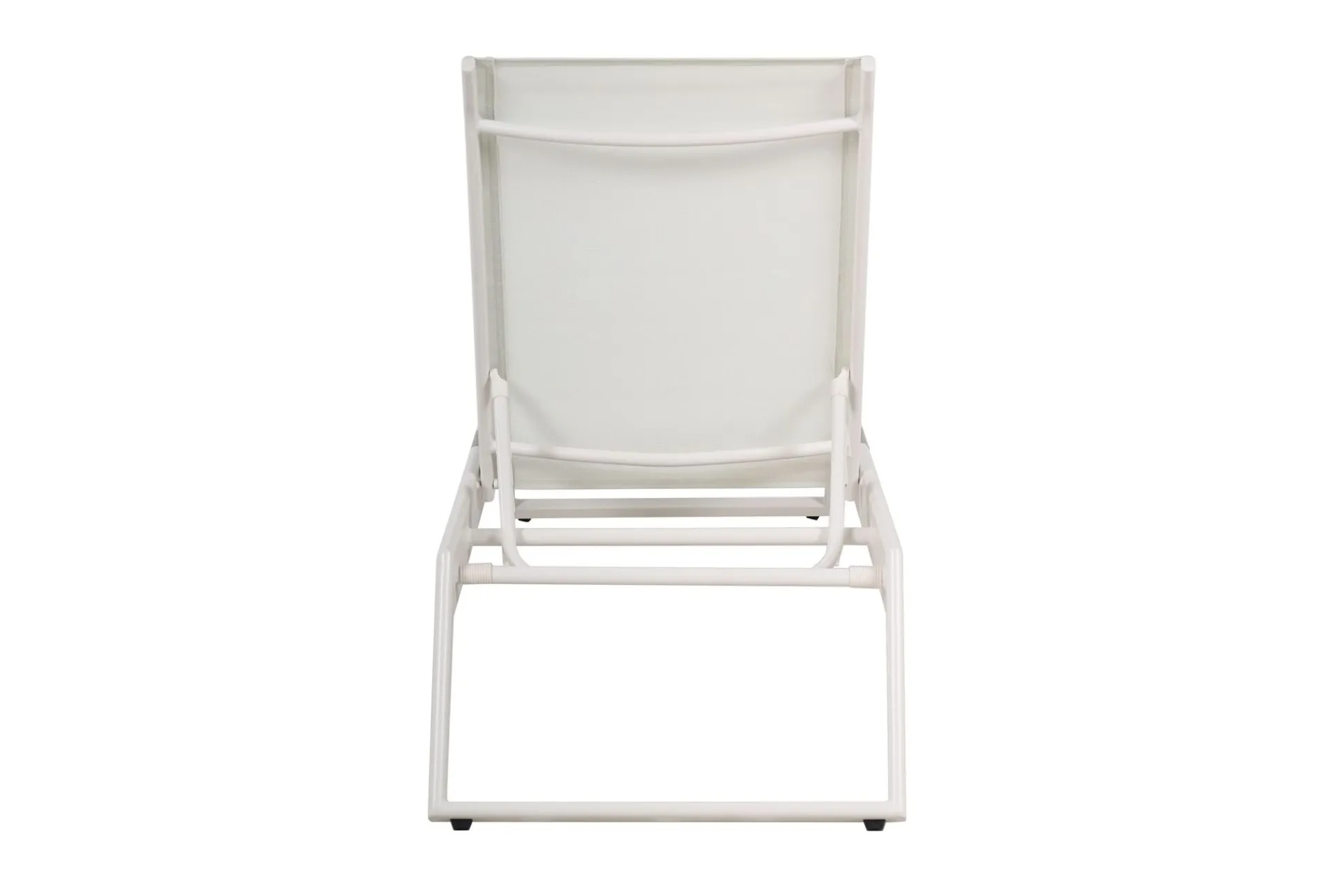 Comfort Garden Solseng-Monaco solseng med justerbar rygg i aluminium, tekstil Hvit