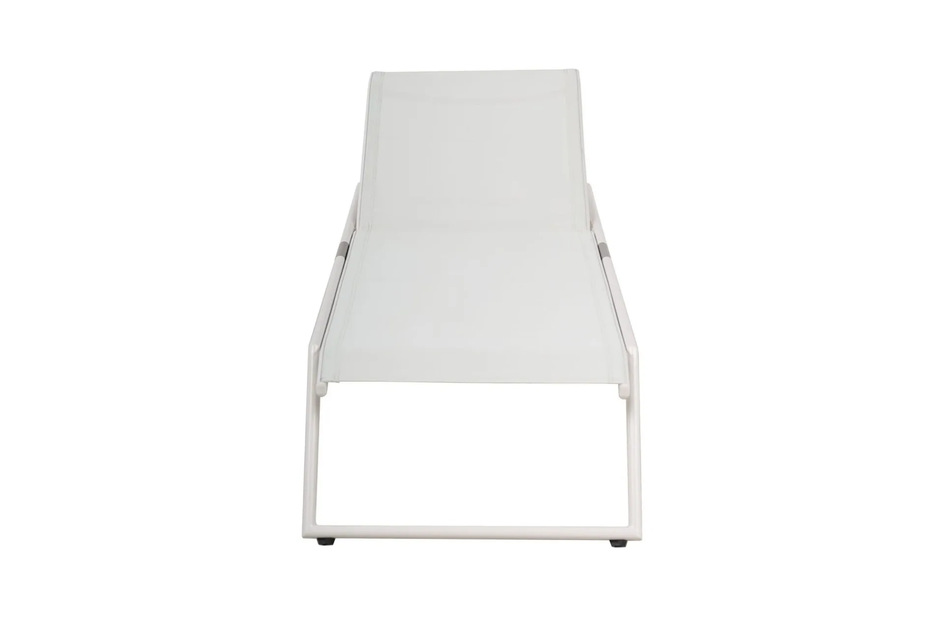 Comfort Garden Solseng-Monaco solseng med justerbar rygg i aluminium, tekstil Hvit