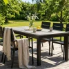 Comfort Garden Spisegrupper Hage-Monaco utendørs spisegruppe, uttrekkbar 210/310x90 med 6 Tunis stablestoler