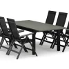 Comfort Garden Spisegrupper Hage|Cafesett-Monaco utendørs spisegruppe, uttrekkbar 150–250x90 med 6 Monaco Light regulerbare stoler