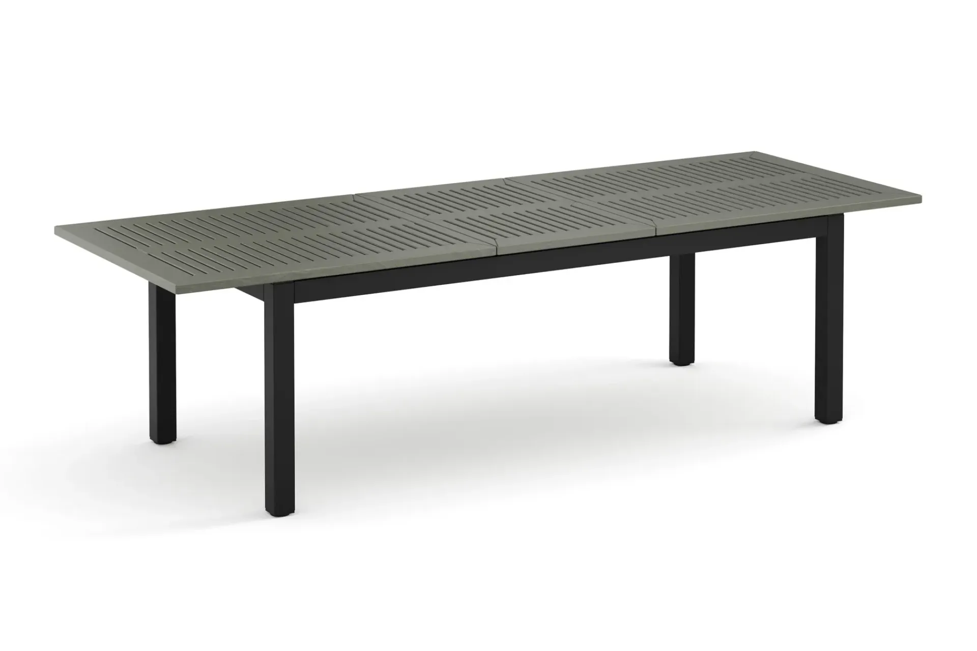 Comfort Garden Loungebord & Sofabord Utendørs-Monaco uttrekkbart utendørsbord 210/310x90 cm Svart/Grå