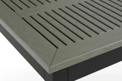 Comfort Garden Loungebord & Sofabord Utendørs-Monaco uttrekkbart utendørsbord 150–250x90 cm Svart/Grå