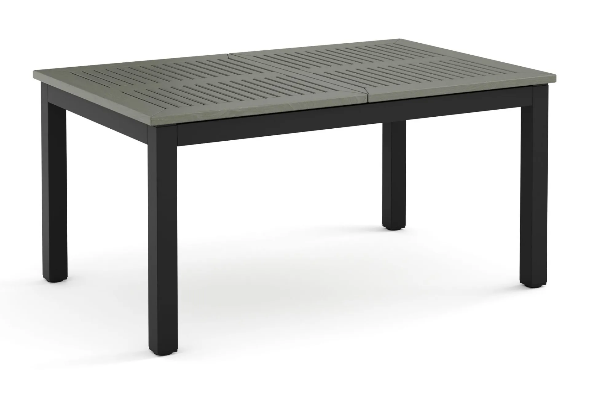 Comfort Garden Loungebord & Sofabord Utendørs-Monaco uttrekkbart utendørsbord 150–250x90 cm Svart/Grå