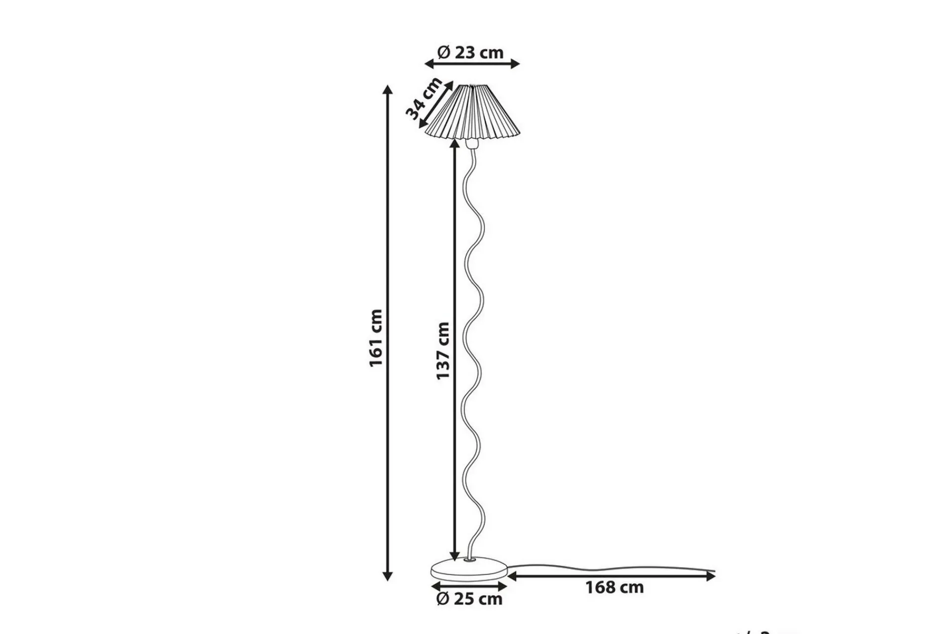 Montecristo Gulvlampe 161 cm