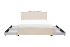Bedly Sengeramme & Sengestamme-Montpellier Dobbeltseng 160 | 200 cm Beige