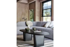 Sofa Med Sjeselong-Mooli Sofa med Sjeselong 3-seter Ljusbrun