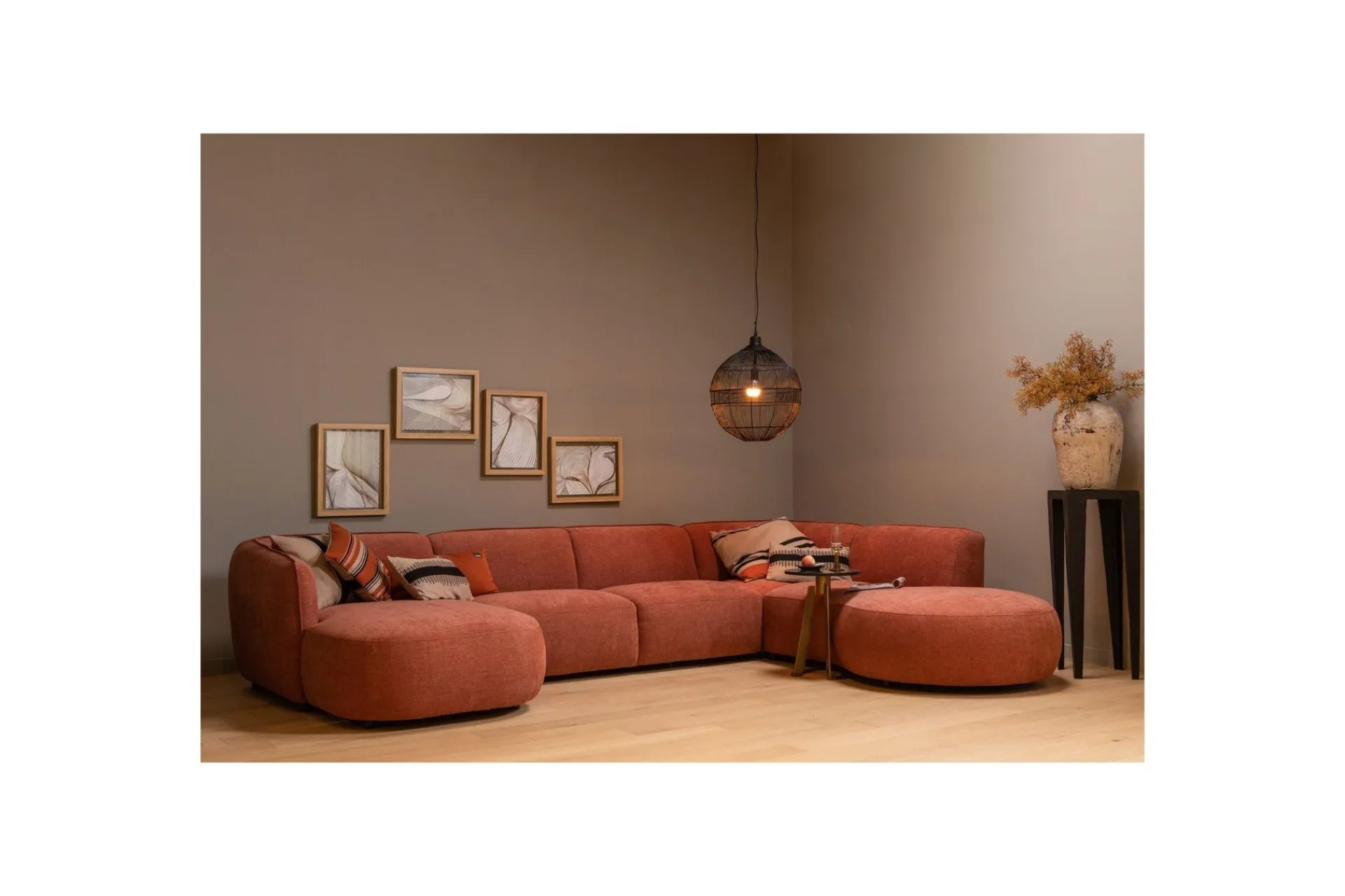 U-Sofa-More Modulsofa Lyserød