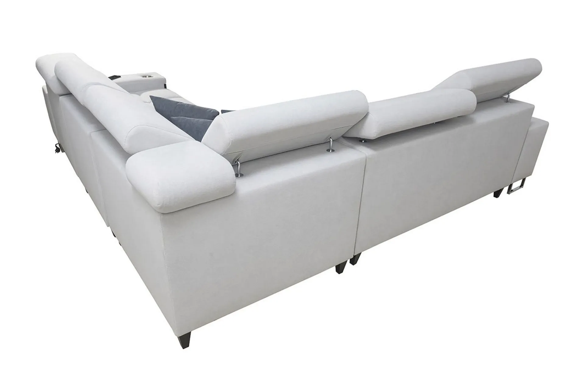 Velour Sofa & Fløyel Sofa-Morenia 4-seters Hjørnesovesofa Venstre Nour Sammet 15 + Nour Sammet 12