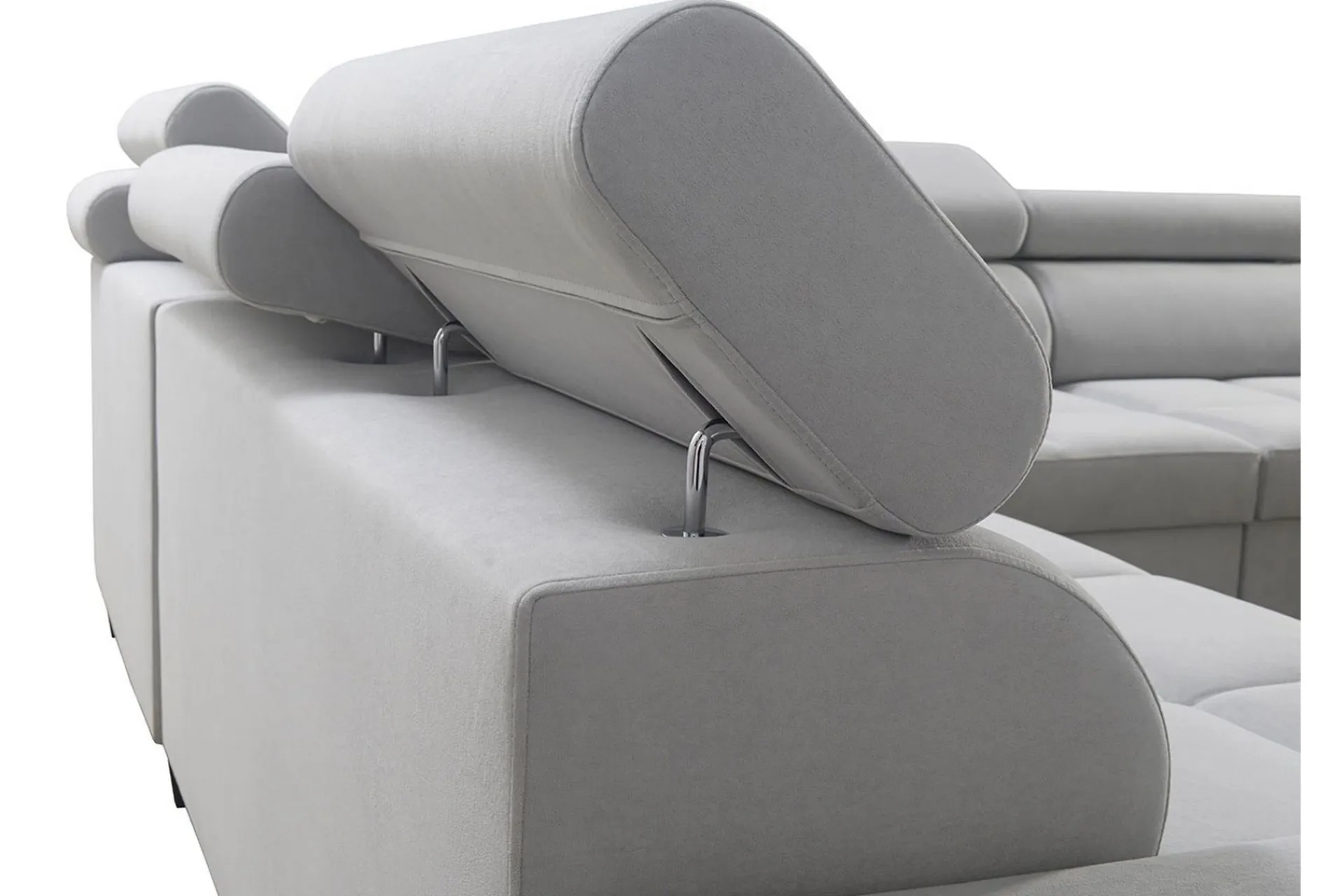 Velour Sofa & Fløyel Sofa-Morenia 4-seters Hjørnesovesofa Venstre Nour Sammet 15 + Nour Sammet 12