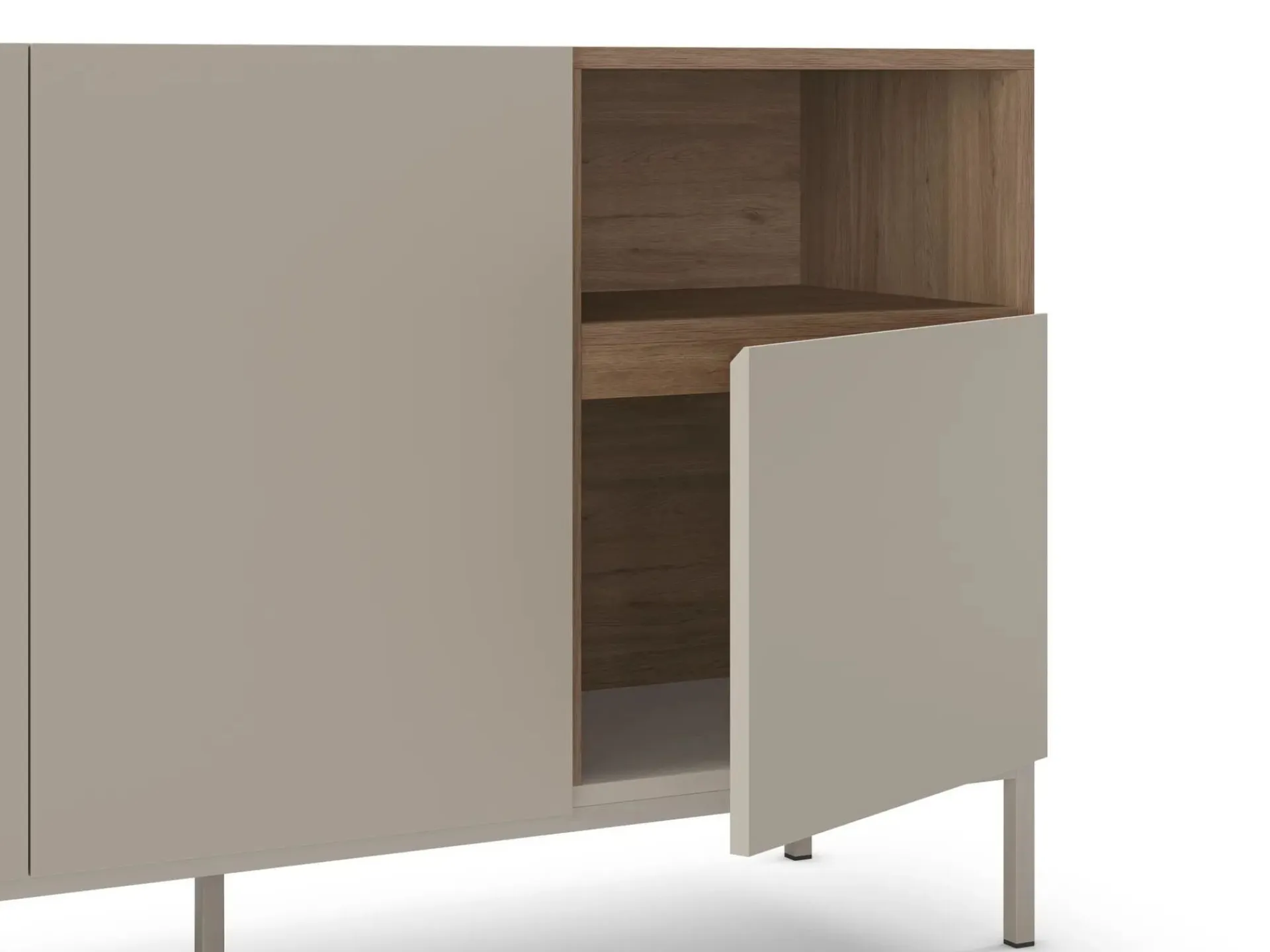 Sideboard & Skjenker-Morlen Konsoll 140x80x41,8 cm Sandstein Naturlig eik