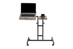 Kontorbord-Morse StåSkrivebord 67 cm Svart,Tre/Natur