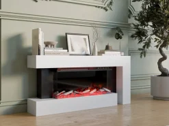 Tillbehør Peiser|Peis Uten Pipe-Morvyn Elektrisk Peis 120 cm white