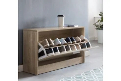 Wohnling Skohylle & Skostativ|Gangoppbevaring-Mosbarger Skohylle 80x24 cm Tre/Natur