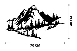 Mountain 2 Metal Veggdekor