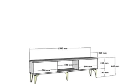 Tv-Benk & Mediabenk-Mula TV-benk 150 cm Hvit