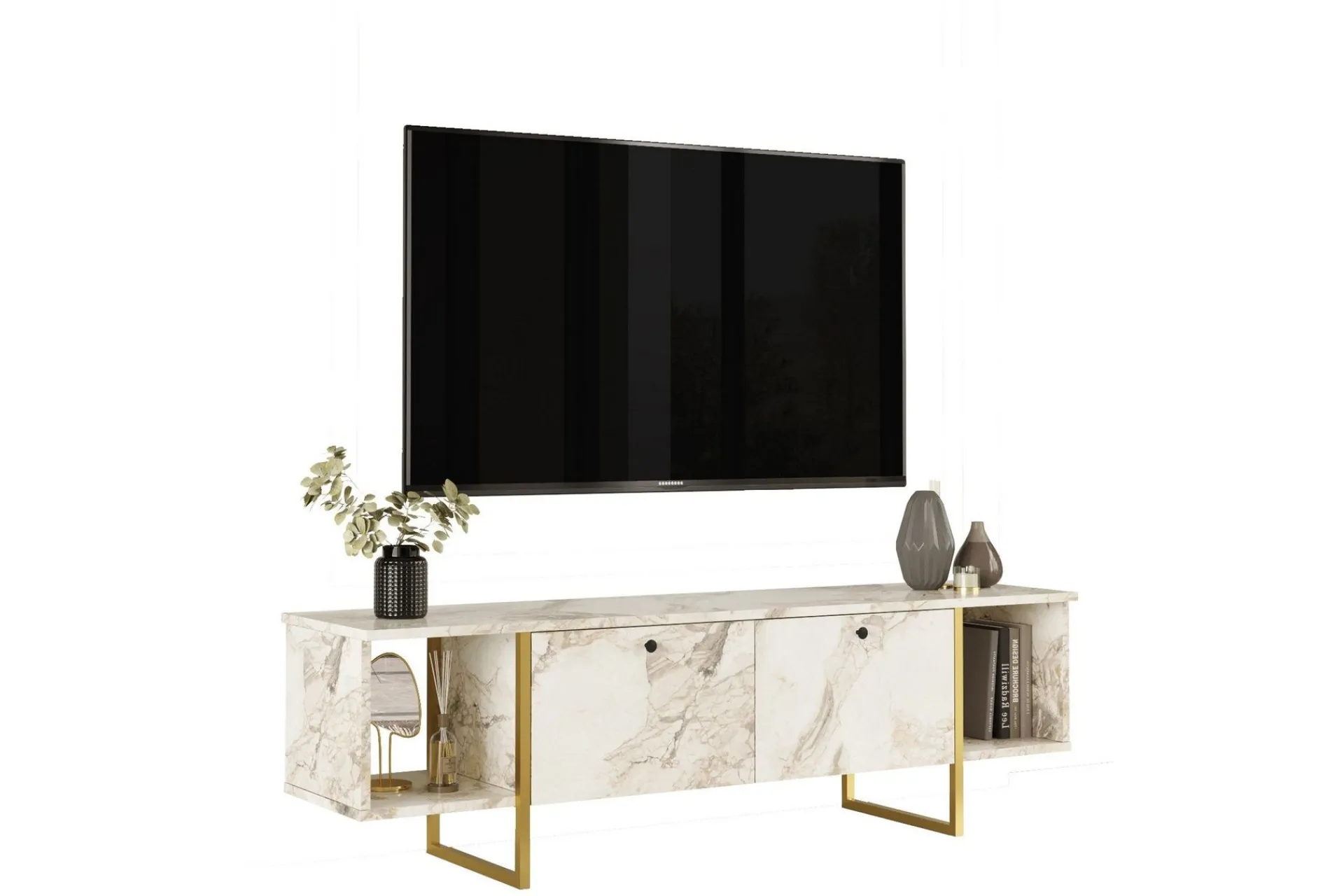 Tv-Benk & Mediabenk-Mushir TV-benk 160 cm Hvit