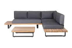 Veranda & Terrasse|Loungesett-Mykonos Loungegruppe 256 cm Tre/Natur