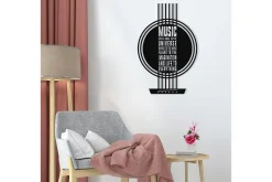 Skilt-My Music Veggdekor Svart
