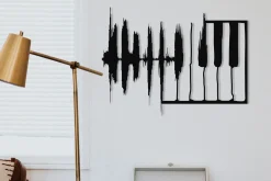 Skilt-My Music v2 Veggdekor Svart