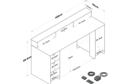 Nanak Skrivebord 160 cm