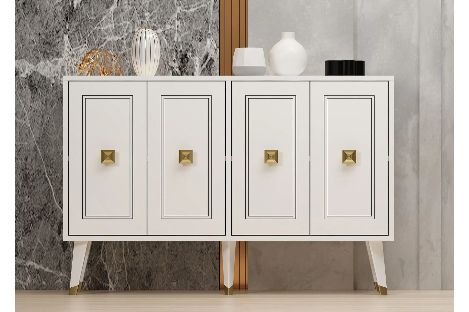Sideboard & Skjenker-Nanda Konsollbord 120 cm Hvit