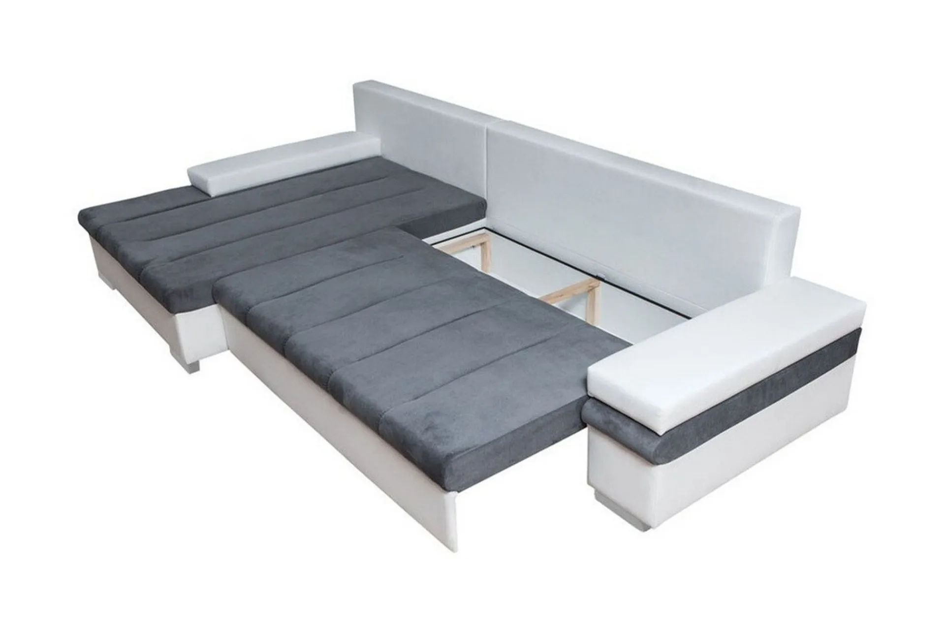 Sovesofaer-Naoma 3-sits Hörnbäddsoffa Beige